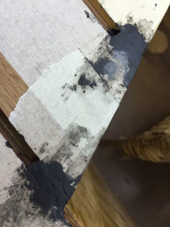 using epoxy putty to caulk the exposed ends