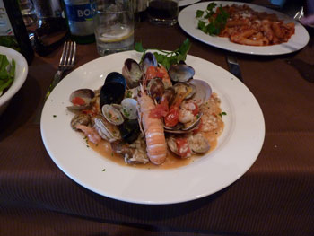 Seafood in Sorrento