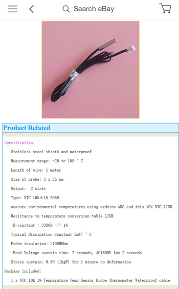 NTC thermistor