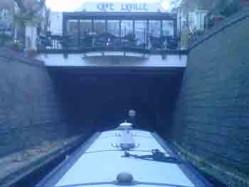 Approaching Maida Vale tunnel Little Venice