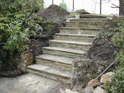 steps at the summit