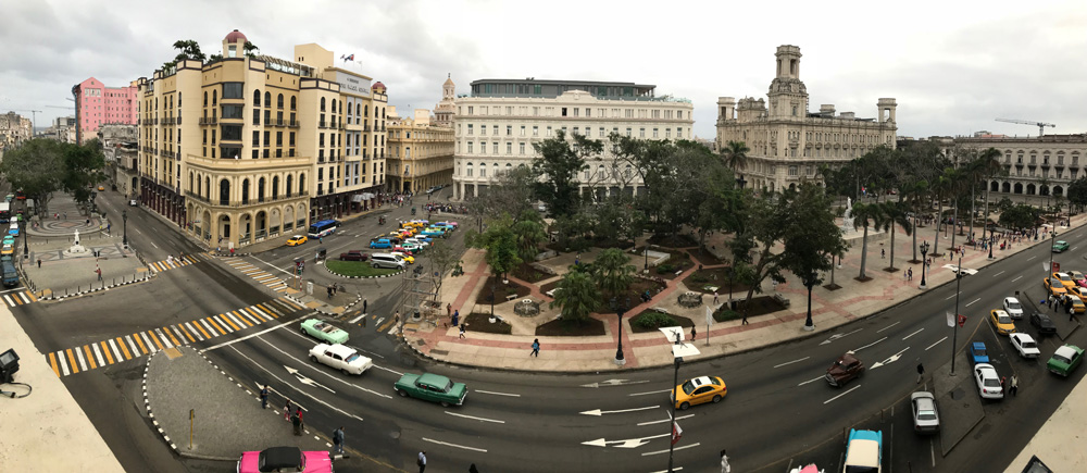 Havana main square from the Telegrafo