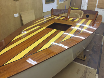 Hull varnished